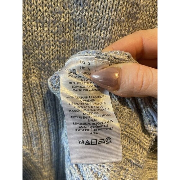 NWT Free People Mont Blanc Mini Sweater Dress Zip Up Collar Cable Knit Small - Picture 9 of 12